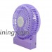 iKKEGOL Mini Portable Wireless Rechargeable Super Strong Wind Desk Fan W/ Rechargeable Battery - 3 Mode Wind Speed Adjustable (Purple) - B00Y9XC5Z2